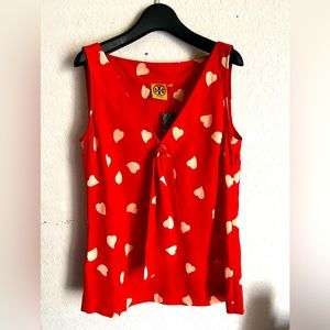 Tory Burch heart tie blouse